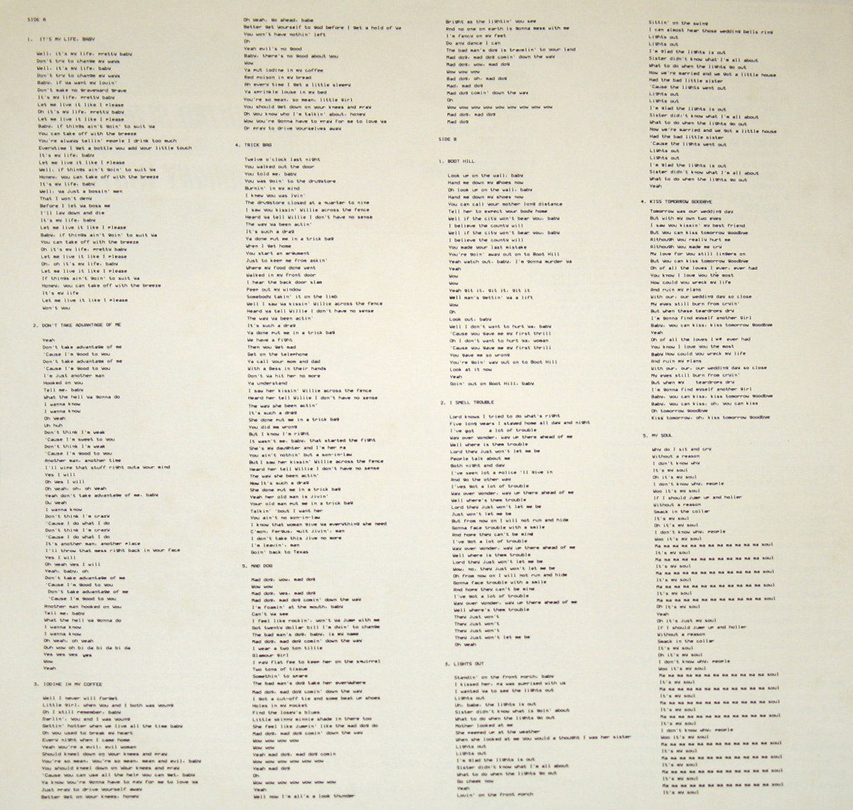 JOHNNY WINTER - Guitar Slinger Japanese Release custom inner sleeve